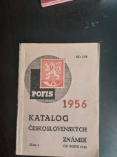 kniha Katalog československých znamek od roku  1945 Číslo  1, Pofis 1956