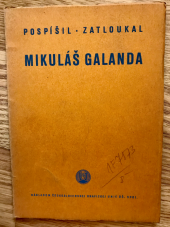 kniha Mikuláš Galanda monografia o slovenskom modernom maliarovi, Československá grafická Unia 1934