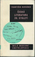 kniha Česká literatura 20. století (Od moderny devadesátých let do současnosti), Orbis 1968
