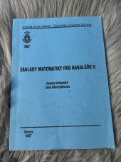 kniha Zaklady matematiky pro bakalare 2, Ostrava 2007