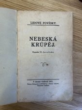 kniha Nebeská krůpěj [Na statku u Kudrnů], Šupka 1921