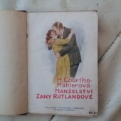 kniha Manželství Zany Rutlandové Rom., Jiroušek 1924