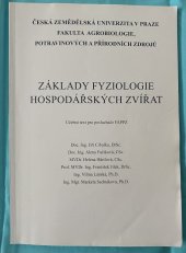 kniha Základy fyziologie hospodářských zvířat, Česká zemědělská univerzita 2004