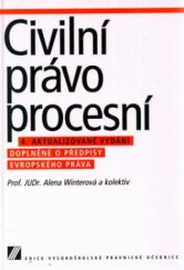 kniha Civilní právo procesní vysokoškolská učebnice, Linde 2006