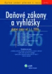 kniha Daňové zákony a vyhlášky 2006, ASPI  2006