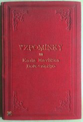 kniha Vzpomínky na Karla Havlíčka Borovského, Tiskem a nákladem Karla Šolce 1896