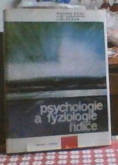 kniha Psychologie a fyziologie řidiče, Nadas 1968