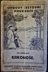 kniha Krkonoše pro potřebu českých turistů, J. Uher 1925