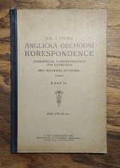 kniha Anglická obchodní korespondence = II [Commercial correspondence and exercises] : Pro obch. akad., Ausobský 1924