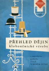 kniha Přehled dějin kloboučnické výroby a národního podniku Tonak v Novém Jičíně, Tonak 1963