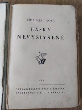 kniha Lásky nevyslyšené, Šolc a Šimáček 1934