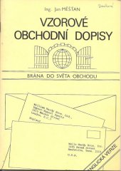 kniha Vzorové anglické obchodní dopisy, J & M 1992