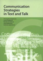 kniha Communication strategies in text and talk, Faculty of Arts, University of Ostrava 2009