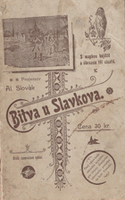 kniha Bitva u Slavkova (S mapkou bojiště a obrazem tří císařů), s.n. 1898