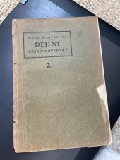 kniha Dějiny Ceskoslovenske, Česká grafická Unie 1924