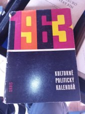 kniha Kulturně politický kalendář 1963, Orbis 1962