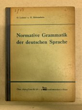 kniha Normative Grammatik der deutschen Sprache, Státní nakladatelství 1937