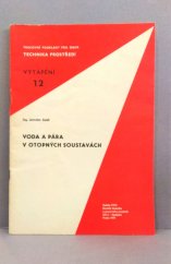 kniha Voda a pára v otopných soustavách, SNTL 1977