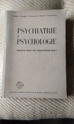 kniha Psychiatrie a psychologie pro zdravotnické školy, SZdN 1953