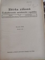 kniha Sbírka zákonů Československá socialistická republika  Ročník 1985, částka 1-36, Statistické a evidenční vydav. tiskopisů 1985