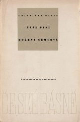 kniha Naše paní Božena Němcová, Československý spisovatel 1956