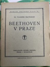 kniha Beethoven v Praze, Mojm. Urbánek 1921