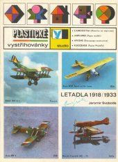 kniha Letadla 1918/1933 Plastické vystřihovánky, Albatros 1972