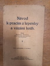 kniha Návod k pracím z lepenky a vázání knih, Ausobský 1923