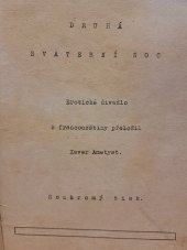 kniha Druhá svatební noc Erotické divadlo : Divadelní hra ..., s.n. 1933