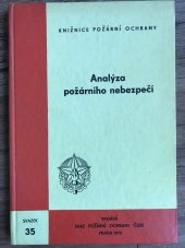 kniha Analýza požárního nebezpečí svazek 35, Svaz požární ochrany ČSSR 1973