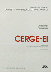 kniha Firm efficiency domestic owners, coalitions, and FDI, CERGE-EI 2012