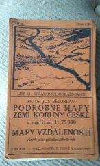 kniha Podrobné mapy zemí koruny České v měřítku 1:75.000 a mapy vzdáleností všech míst při silnici ležících. Seš. 30. List 33, - Strakonice - Horažďovice, F. Topič 