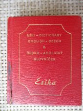 kniha Mini-Dictionary English-Czech & česko-anglický slovníček, Erika 1991