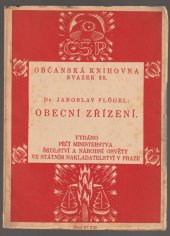 kniha Obecní zřízení, Státní nakladatelství 1923