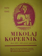 kniha Mikolaj Koperník  Rok 1973 - 500. výročí narození, Polské informační a kulturní středisko 1972