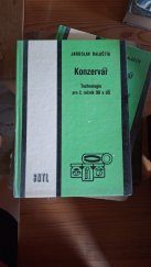 kniha Konzervář Technologie pro 2. ročník odborných učilišť a učňovských škol, SNTL 1976