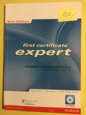 kniha first certificate expert studentka resource book, Pearson 2012