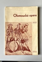 kniha Olomoucká opera 1920-1941, Lidové závody tiskařské a nakladatelské 1941