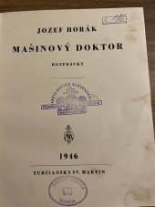 kniha Mašinový doktor, Turčianský sv.Martin 1946