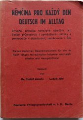 kniha Němčina pro každý den, Deutsch im Alltag Stručná příručka hovorové němčiny pro české průmyslové i zemědělské dělníky a pomocnice v domácnosti, zaměstnané v Říši, Deutsche Verlagsgesellschaft m. b. H. Berlin 1942