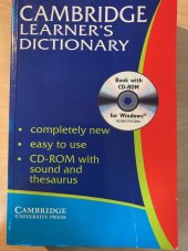 kniha CAMBRIDGE LEARNER´S DICTIONARY, Cambridge University Press 2001