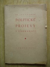 kniha Politické projevy v zahraničí, Výkonný výbor československé strany lidové 1945