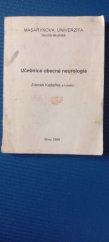 kniha Učebnice obecné neurologie, Brno 1996