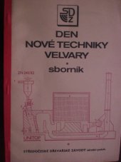 kniha Den nové techniky Velvary , SDZ 1983