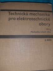 kniha Technická mechanika tuhých těles, SPN 1953