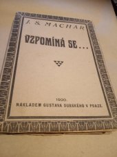 kniha Vzpomíná se, Dubský 1920