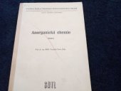 kniha Anorganická chemie Nekovy : Určeno pro posl. fak. chem. technologie, SNTL 1974