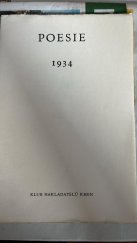 kniha Poesie 1934 [osm básní], Kmen, klub moderních nakladatelů 1934