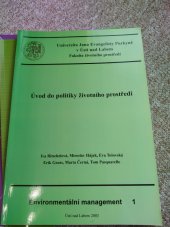 kniha Úvod do politiky životního prostředí il., Univerzita Jana Evangelisty Purkyně, Fakulta životního prostředí 2002