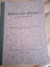 kniha Biblické dějiny pro žáky škol národních Učeb. pravoslavného náboženství na n. šk., Pravoslavná církev v Čs. 1951